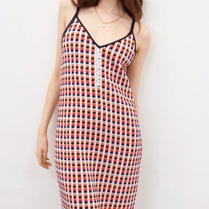 Zara Jacquard Dress with Buttons - with tag!